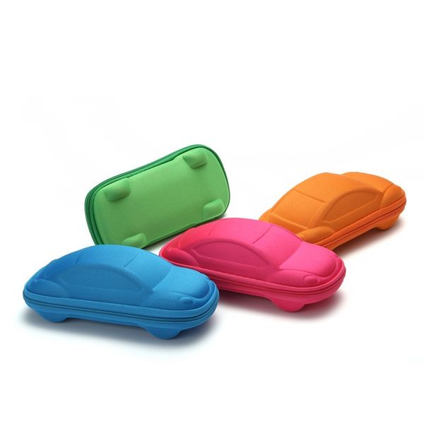 

new car shaped child glasses case pure color cute sunglasses box fit children day gifts eyewear organizer with zipper 1 9ky e1