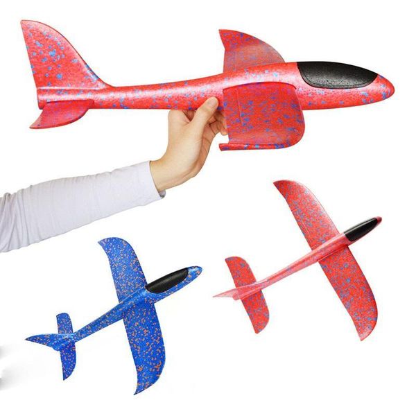 

35cm big good quality hand launch throwing glider aircraft inertial foam epp airplane toy children plane model outdoor fun toys