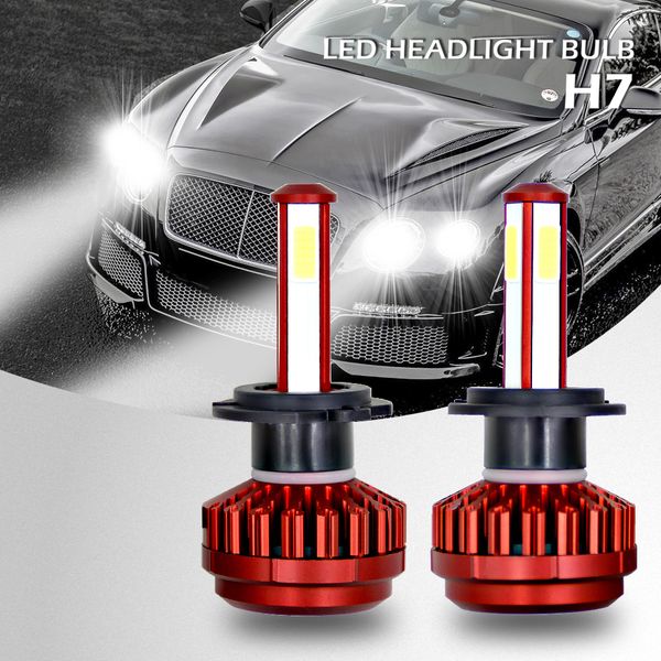 

forauto 1 pair 80w car headlight bulb 6000k cob led auto headlamp h4/hb2/9003 h7 h8/h9/h11 9005/hb3/h10 9006/hb4 dc 9-36v