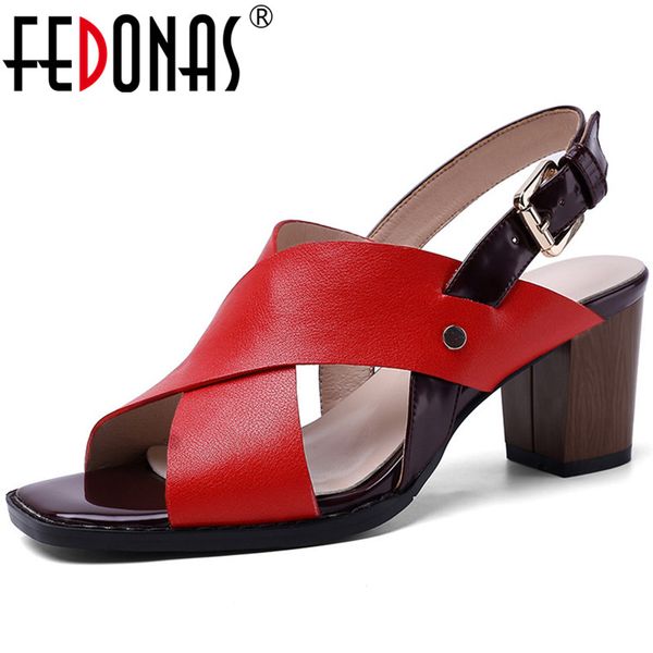 

fedonas women pumps cow leather high heels side zipper party shoes spring summer new arrival elegant 2020 shoes woman, Black