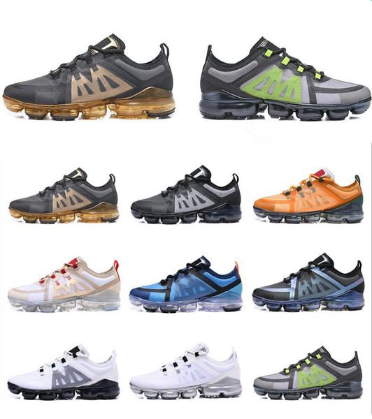 

2019 new designer cushion men runner shoes gold black white green outdoor athletic running trainer sneakers