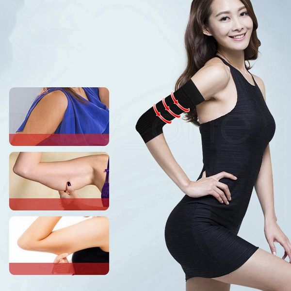 Mulheres emagrecimento compressão braço shaper shaper forma de braços superiores manga braço cinto de massagem