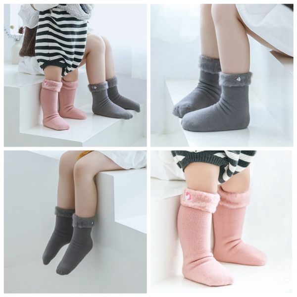 

baby girl cute embroidery cartoon pattern cotton long party infant children soft leg warmer cartoon stocking, Blue