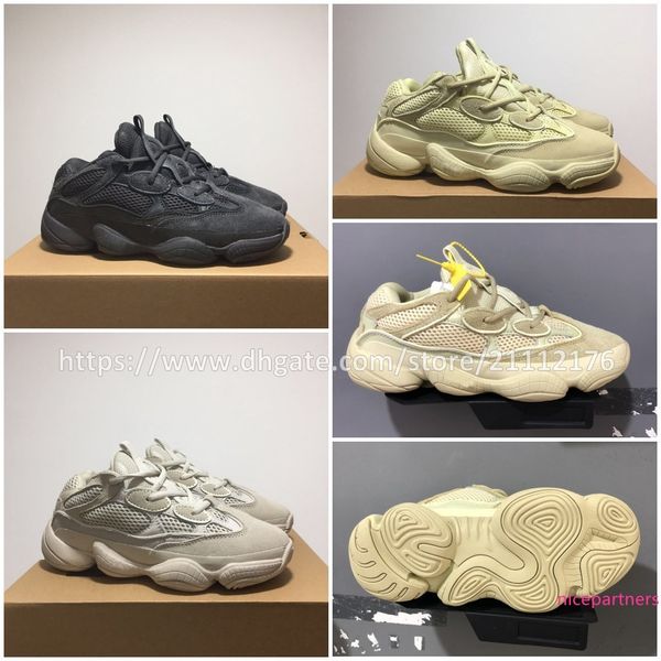 

size 36-45 wave runner 500 blush desert rat 500 super moon yellow running shoes kanye west mens women sneaker sports shoes