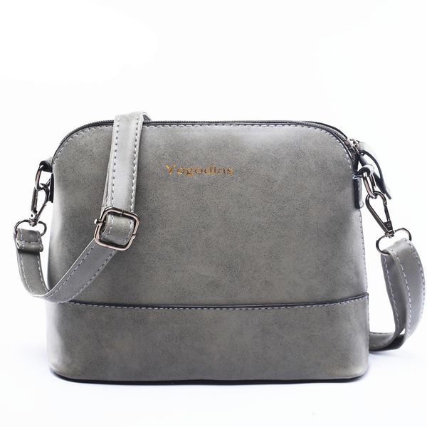 

new fashion women's messenger bag scrub shell bag nubuck leather small bags over the shoulder women purses and handbags
