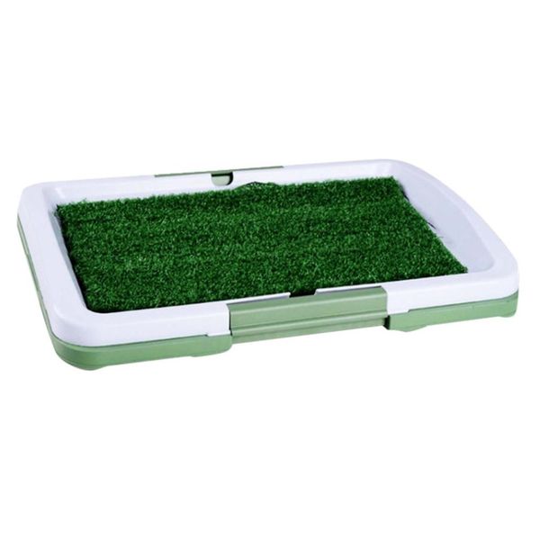 

3 layers large dog pet potty training pee pad mat puppy tray grass toilet simulation lawn for indoor potty training poop scoop