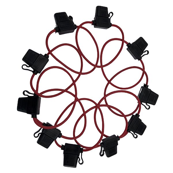 

set of 10 car mini protection dc 12v 40a inline fuse holders