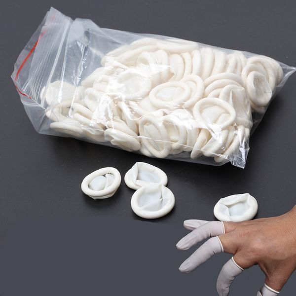 

500pcs disposable anti static rubber latex finger cots eyebrow gloves practical off eyelash extension tool accessories