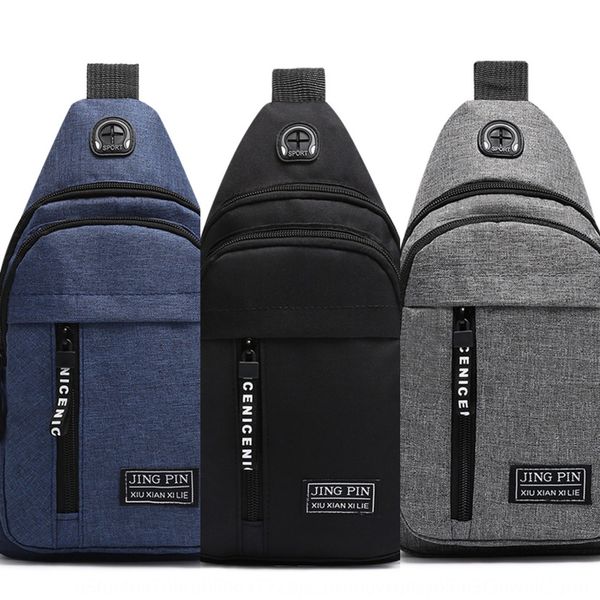 

2020 men's sports running canvas men's chest outdoor shoulder shoulder bag travel diagonal bag, White