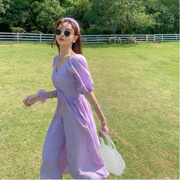 

new style girls v-neck bandage height waist women long dress big size bodycon middle sleeve summer female dress daily wear, White;black