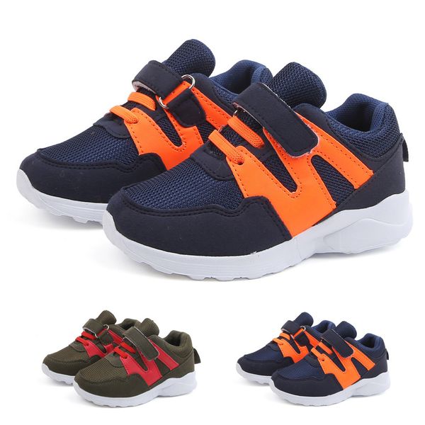 

toddler infant kids baby boys girls mesh casual sports running shoes sneakers, Black;red
