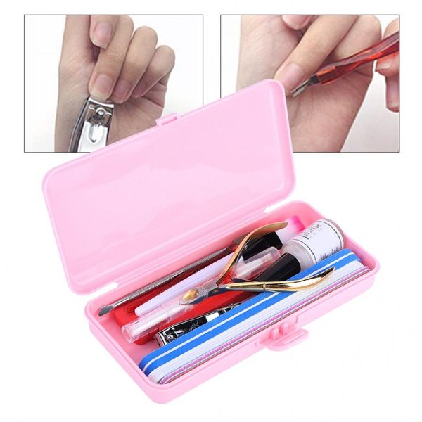 

manicure acrylic nail kit 12pcs/set plastic manicure nail tool suit art sanding files buffer block tools s