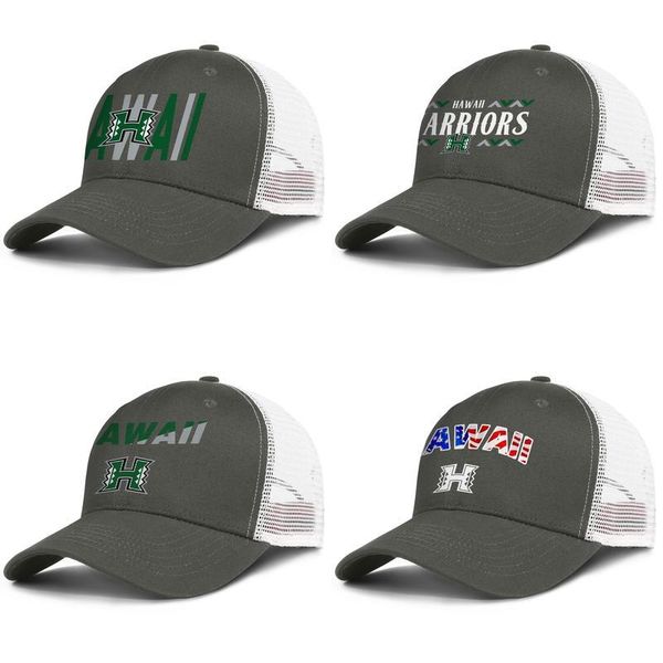 

hawaii warriors флага сша товарного знака логотип армия-зеленый для мужчин и женщин дальнобойщик бейсболки прохладно пользовательская персон, Blue;gray