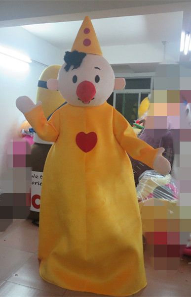Хэллоуин бумба костюм талисмана высокого качества мультфильм красный нос желтый шлем мальчик аниме тема персонаж рождественский карнавал ну вечеринку модные костюмы
