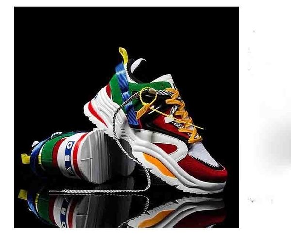 

2019 new platform men casual ins trends woman sneakers height increasing sports light chaussures femme outdoor shoes