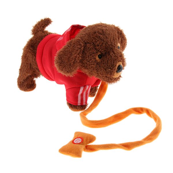 

adorable plush teddy dog plush electronic puppy walking barking wag tail