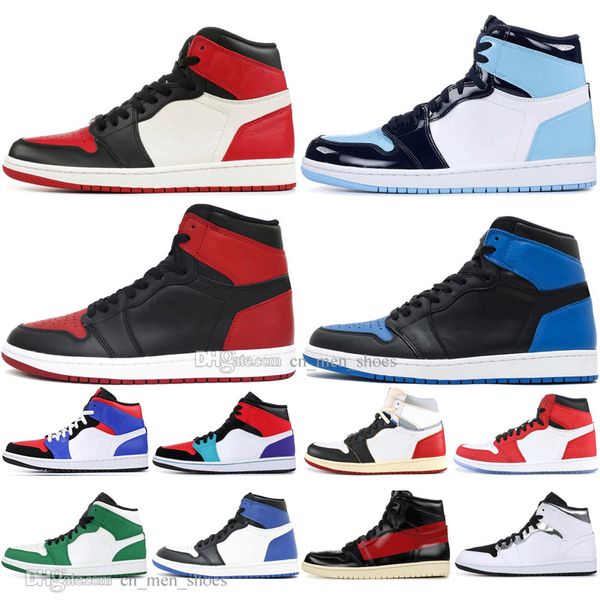 

sale 1 og banned bred toe black spider-man unc 1s 3 men basketball shoes chicago royal blue white mens luxury designer sneakers sports