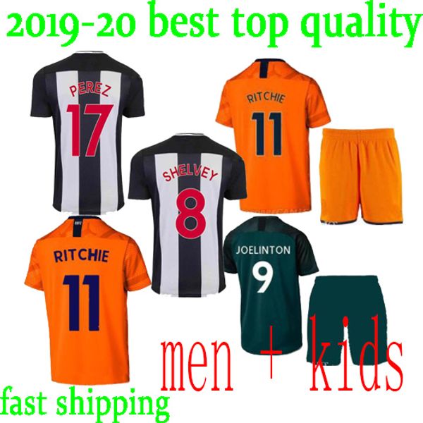 

2019 newcastles green away soccer jerseys home united joelinto perez third orrange 2019 rondon shelvey jersey football shirts news ritchie, Black;yellow