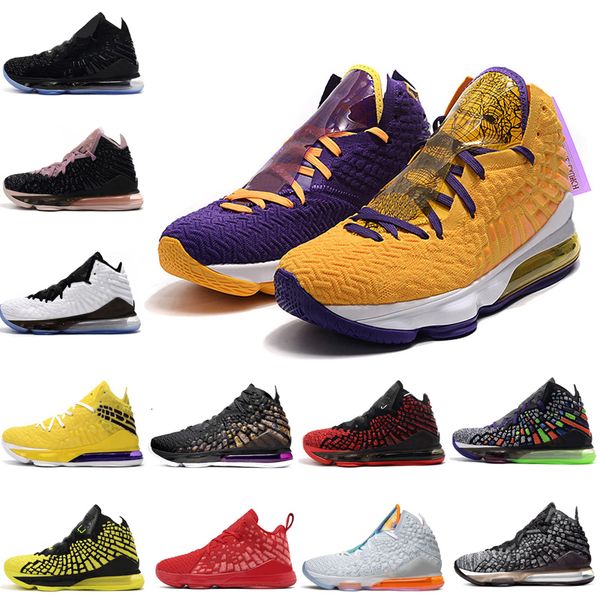 

men basketball shoes lebron 17 james 17 17s xvii black white future red carpet purple yellow 2k mens trainers sport sneaker 7-12