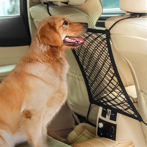 

trunk organizer car dog barrier seat net organizer 2pcs universal stretchy auto backseat storage car rangement voiture