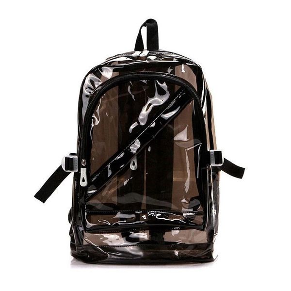 

backpacks small jelly beach bag transparent clear plastic waterproof backpack for teenage girls pvc school bags shoulders bag ing