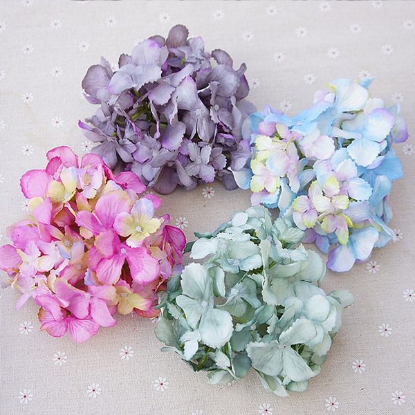 

eco-friendly10pcs 14cm artificial flower christmas decorations for home wedding accessories a cap needlework silk hydrangea scrapbook
