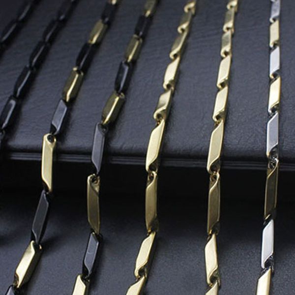 

fashion necklace mens stainless steel hip hop rock gold chain necklace fashion jewelry for neck long silver wholesale