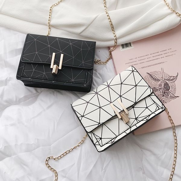 

bag female 2020 new small square bag korean stitching chain wild shoulder messenger girl small shoulder