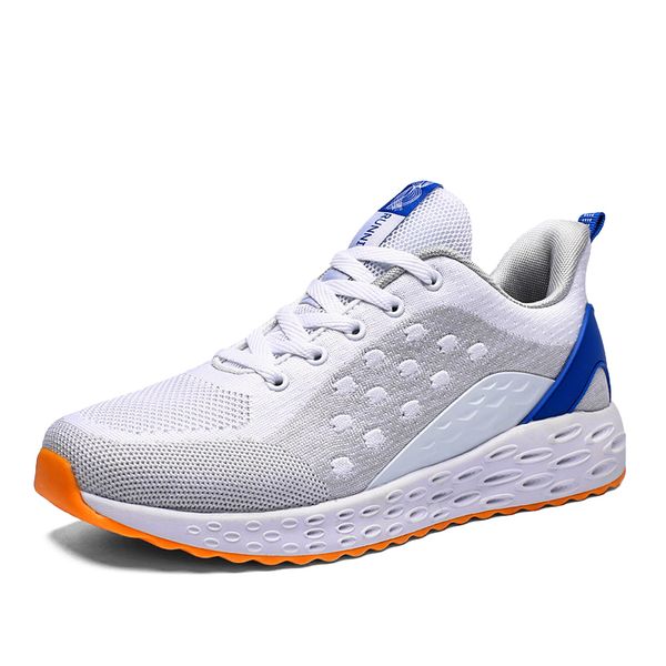 

sneakers men casual shoes flying weaving outdoor sports shoes spring male trainers breathable hombre footwear tenis masculino, Black