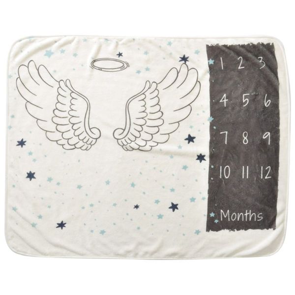 

baby blanket monthly pgraphy newborn p flannel soft animal milestone blankets props sleep bathing background carpet