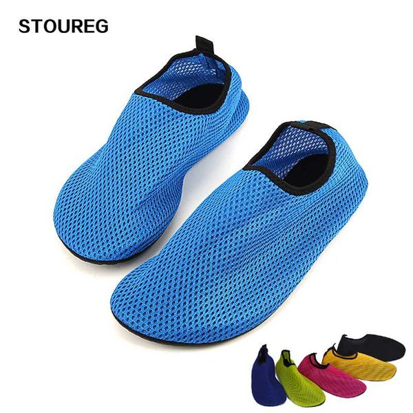

new breathable mesh water shoes sea diving swimming socks big size aqua beach shoes upstream for men women