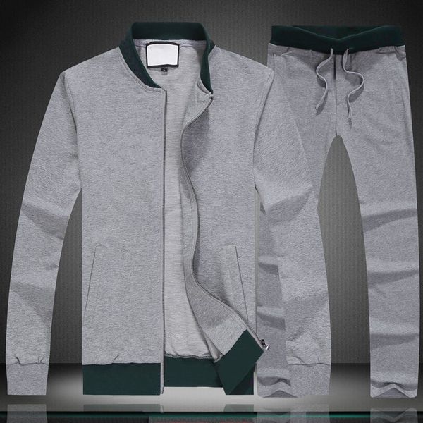 

L922 The Latest Hot Sale Leisure Sports Double Color Stitching Mens Designer Tracksuits Length Sleeve Bee Embroidery Casual Men Tracksuit