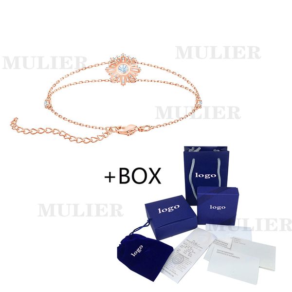 

mulier 2019 original brand new sunshine fashion generous female bracelet send girlfriend friend mother gift 5451357, White