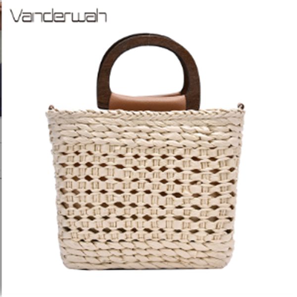 

handmade ladies handbag classic woven basket female bucket shoulder casual messenger bag designer bag handbags for women 2020
