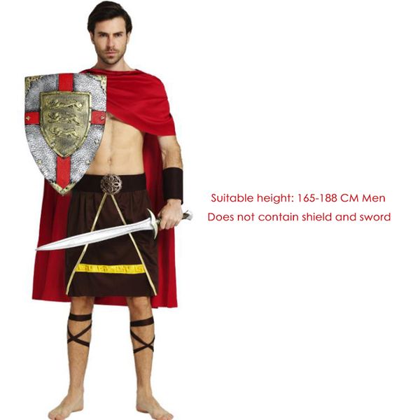 

medieval italian cosplay for ancient roman samurai warrior costumes traditional fighting halloween men clothing, Black;red