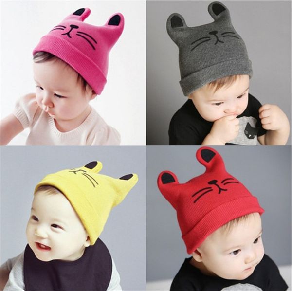 

0-12months baby hat cotton beanie cap toddler infant baby girls and boys knitted hats kids hats & caps baby cap, Yellow