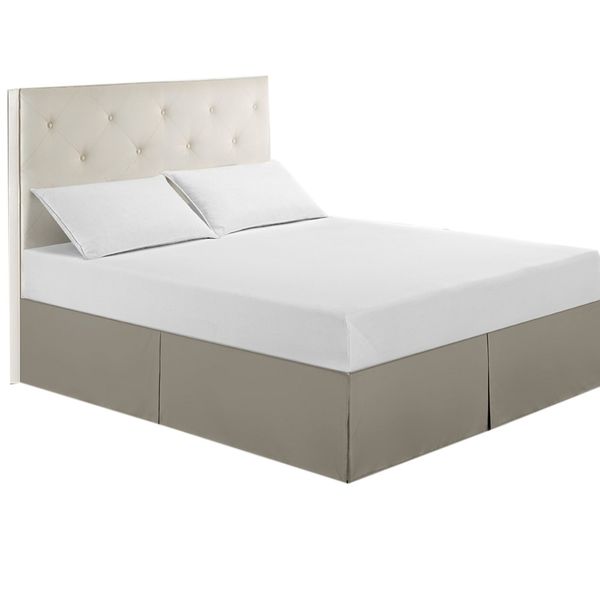 

ehomebuy bed skirt solid color l home bed skirt simple style non-slip protective cover delicate edging bed cover sheets