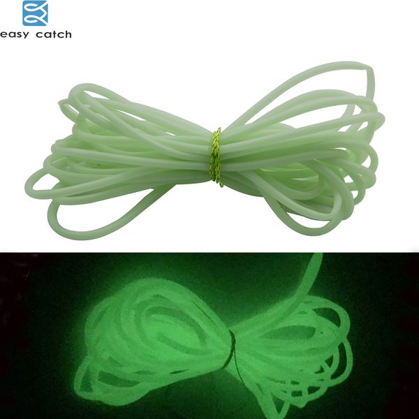 

jsm 5m soft luminous fishing tube for attact fish lure elastic silicone soft rubber material saltwater fishing tackle