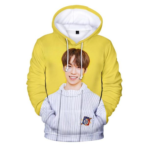 

oneus 3d korean group handsome trendy print hoodies male female sweatshirt hip hop new fans street hip hop xxs-4xl, Black