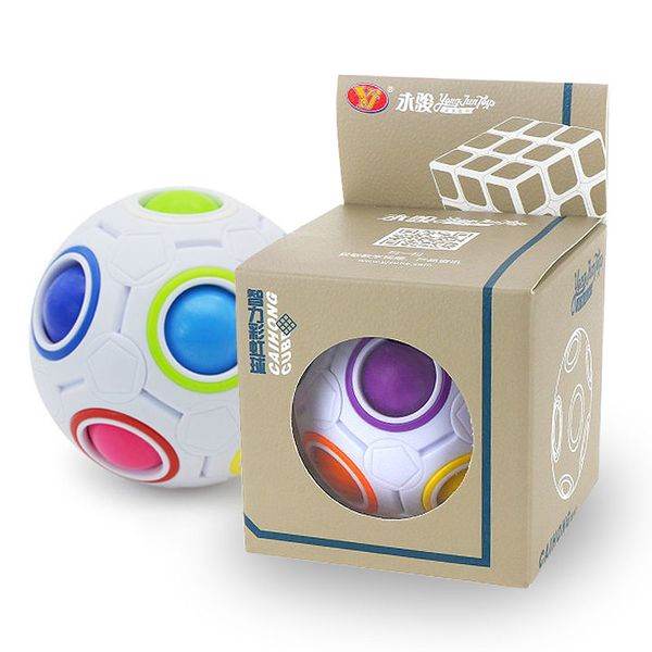 

spherical cubes rainbow ball football magic speed cube puzzle children educational toys gmf for baby kids funny toy birthday gifts 50pcs