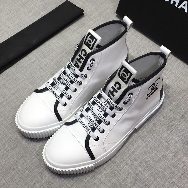 

new style high-end luxury men's sports casual shoes triple fashion men's brand platform high-men's shoes wild style, Black