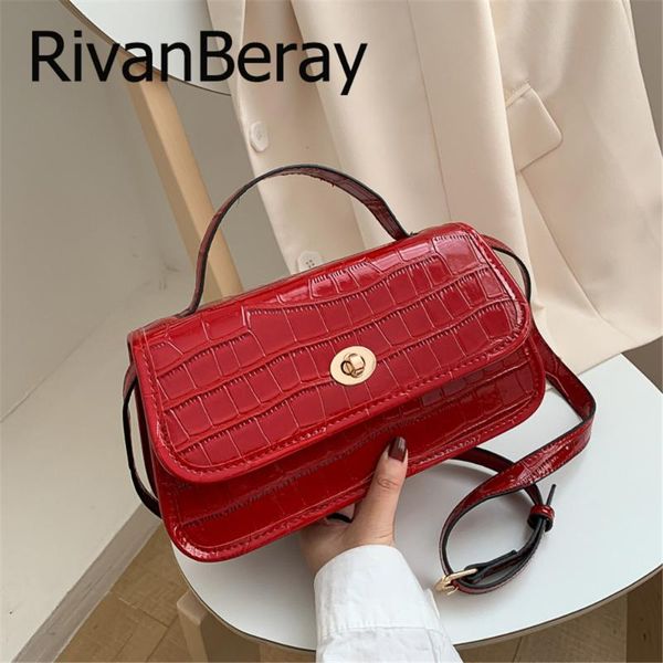 

stone pattern pu leather crossbody bags for women 2020 new designer luxury purses and handbags mini shoulder messenger bags