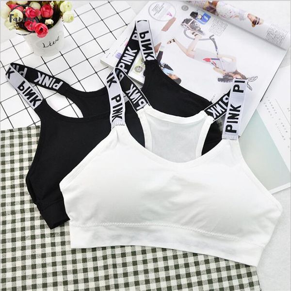 

fashion tanks crop cropped padded bra tank vest fitness stretch womens women cross bras, White