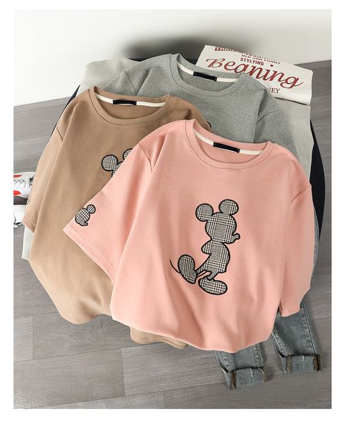 

women designer t shirt for summer with cartoon printed 2020 new fashion casual streetwear t shirts 4 colors clothing size s-xl ph-yf205144, White