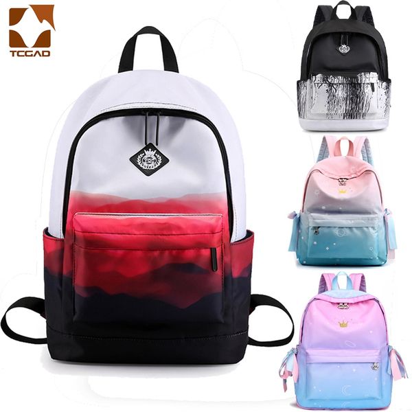 

backpack for girls 2020 ladies fashion new nylon crystal crown travel waterproof school shoulder bags for teenage change color