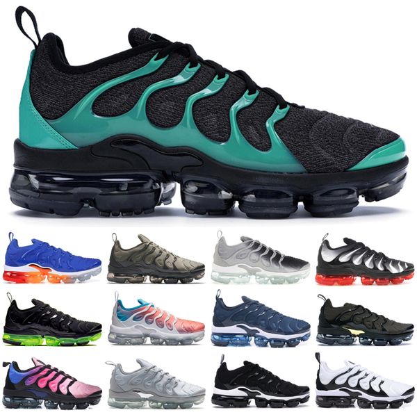 

2019 tn plus black clear emerald men women sneakers bumblebee grape game royal stylist shoes ultra white wolf grey usa 5-11, White;red