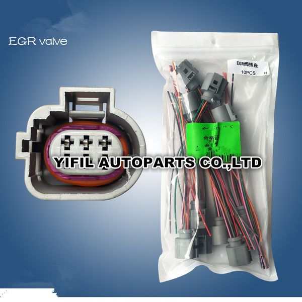 

2/4/10/20/50pcs/lot 6-way 6 pin egr valve connector plug with cable wire harness for vw 1j0 973 713 g 1j0973713g 42121200 car