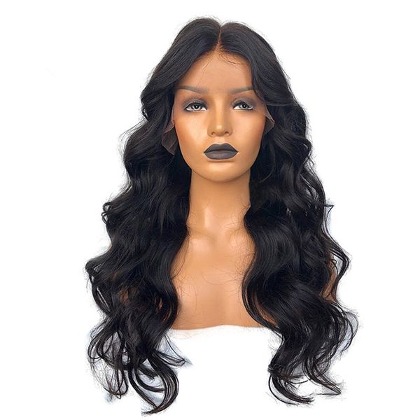 Glueless Virgin Peruvian 130 Density Human Hair Full Lace Wigs