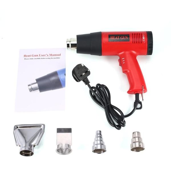 

866b 1800w electric air heat gun temperature fan adjustable shrink wrap paint stripper soldering rework tool + nozzle