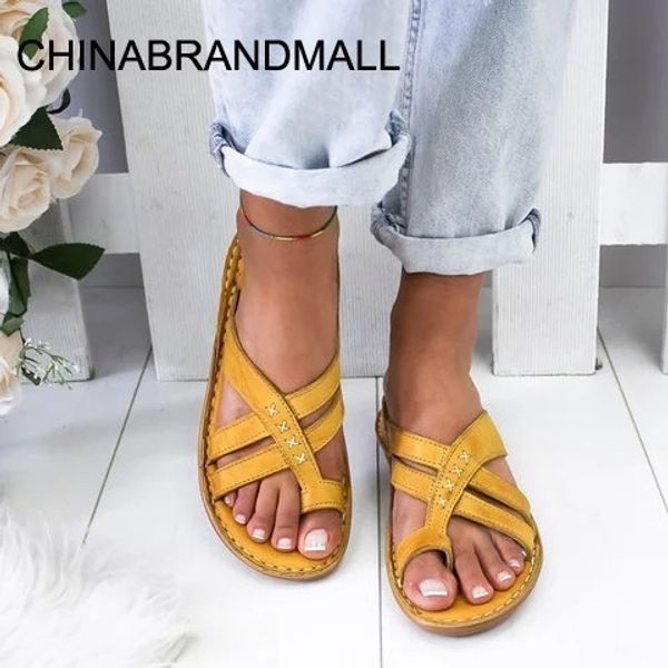 

women casual sandals leather vintage comfort buckle-strap flats sandals suit for summer beach plataformas mujer sandalias, Black